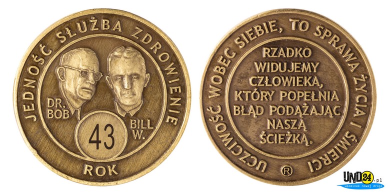 Medal 43. Rocznica trzeźwości